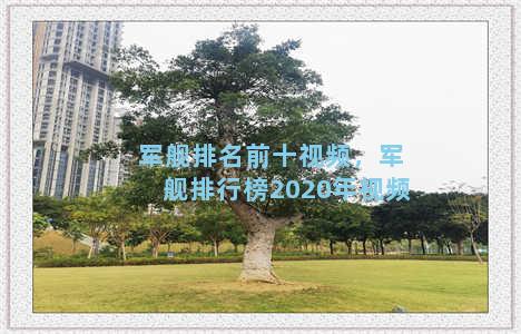 军舰排名前十视频，军舰排行榜2020年视频